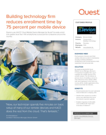 Building technology firm reduces enrollment time by 75 percent 