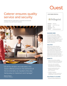 Caterer ensures quality service and security