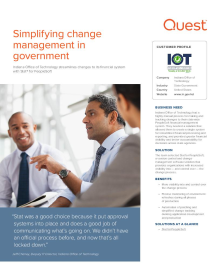 Indiana Office of Technology: Simplifying Change Management in Government