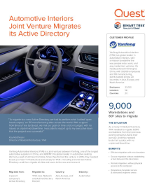 Joint venture automotive interior company chooses Binary Tree for its AD migration