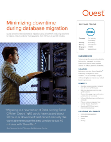 SharePlex minimizes downtime for Dell during Oracle database migration 
