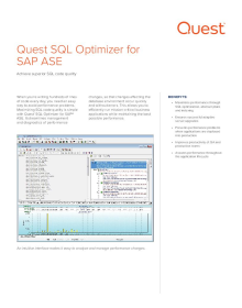 SQL Optimizer for SAP ASE