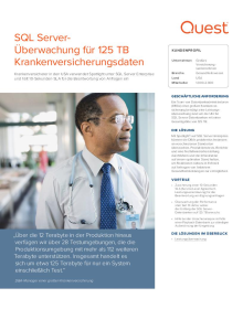 SQL ServerÜberwachung für 125 TB Krankenversicherungsdaten