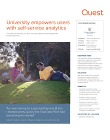 University empowers users with self-service analytics