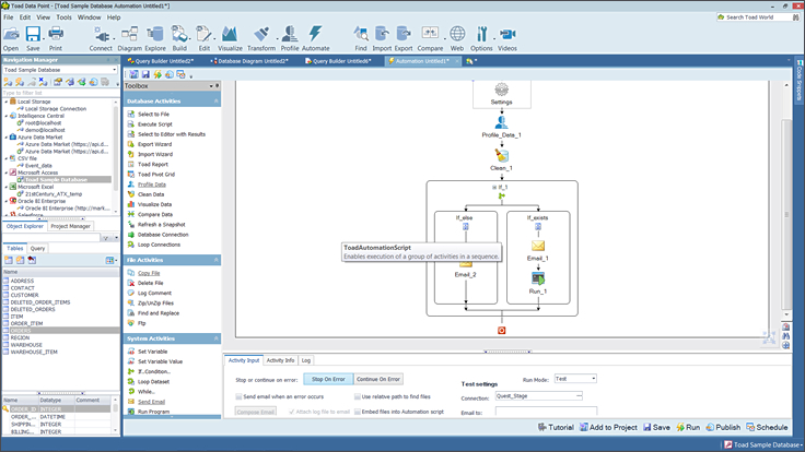 Automation and scheduling