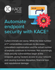 Automate endpoint security with KACE