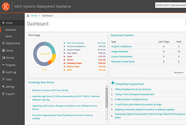 KACE Systems Deployment Appliance