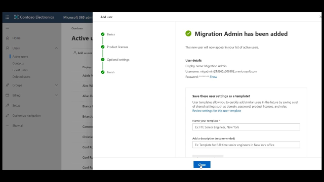 Administrator accounts in On Demand Migration