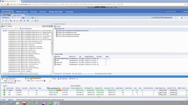 Optimizing SQL Server code in Toad for SQL Server