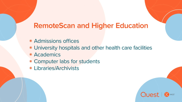 KACE RemoteScan and Higher Education