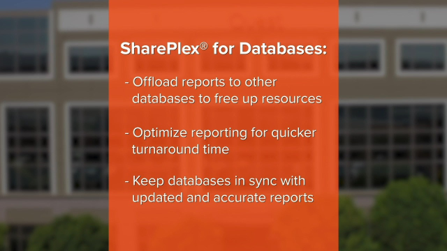 SharePlex®: Offload reporting to improve database performance
